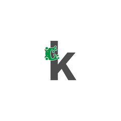 frog icon stuck to letter vector illustration