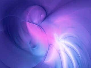 blue and purple abstract fractal background 3d rendering illustration