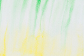 white, green,  yellow watercolor painted background texture