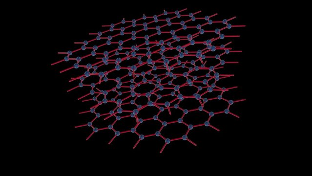 Graphite is a crystalline form of the element carbon. It consists of stacked layers of graphene. Graphite occurs naturally and is the most stable form of carbon under standard conditions.