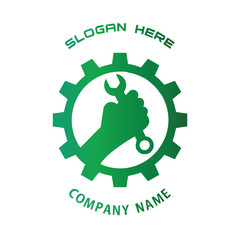 motorcycle repair shop logo or spare part
