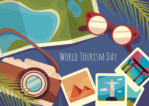 world tourism day, card