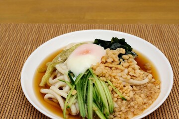 冷やしタヌキうどん