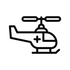 air ambulance icon illustration vector graphic