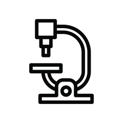 microscope icon illustration vector graphic