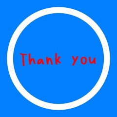 Words of gratitude. A token of gratitude. A sticker with the inscription - thank you. International Day - Thank you. January 11.