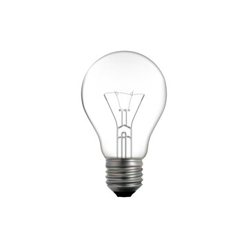 Electric light bulb on white background vector illustration