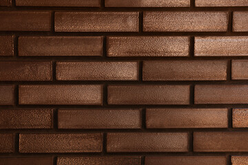 Texture of brown brick wall as background