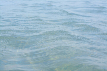 Beautiful sea water surface with ripples as background