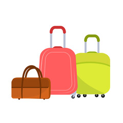 Suitcases or luggage for travel and adventure