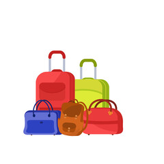 Suitcases or luggage for travel and adventure