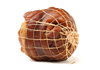 cooked pork (leg) isolated on white background