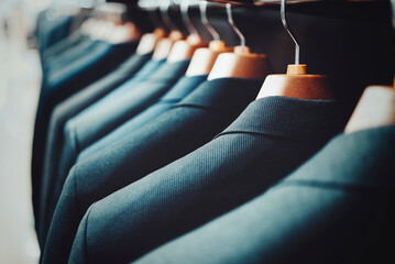 紳士服とハンガー