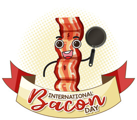 International bacon day banner design