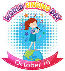 World Singing Day Banner Design