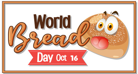 World bread day banner design