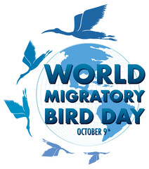 World Migratory Bird Day Banner Template