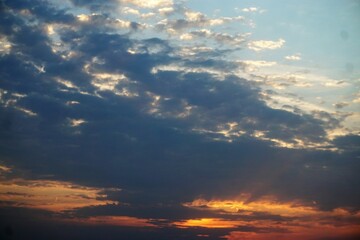 Fototapeta premium Sonnenuntergang am Himmel 