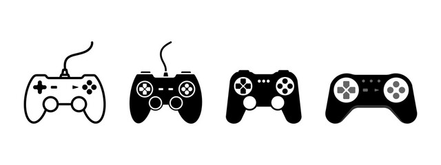 Game stick icon set design template vector isolated illustration © Vectorsoft