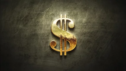 Poster 3D rendering currency on colorful background, cryptocurrency concept 3D illustration © reznik_val