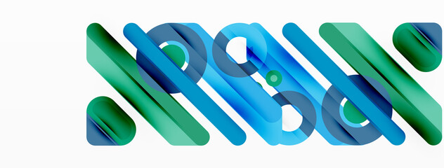 Creative geometric wallpaper. Minimal lines and circles background