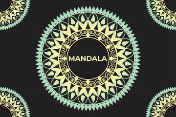 Frame mandala design. Mandala pattern background design. 