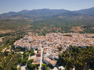 Obraz premium Aerial views from Quesada, Jaén, Andalucía. It's a sunny day in Quesada. 