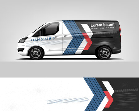 car wrap design. simple lines with abstract background vector concept for vehicle vinyl wrap and automotive decal
