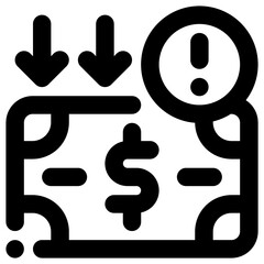 Loss Icon Line Style