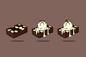 Brownie Dark Chocolate and almond