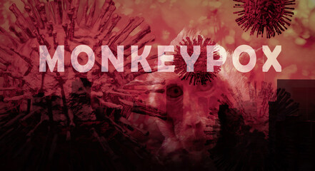 Monkeypox outbreak concept. Monkeypox is caused by monkeypox virus. Monkeypox is a viral zoonotic...