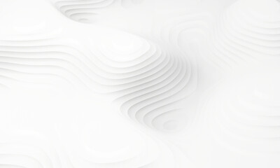 3D illustration, abstract paper background, flat layers, relief topographic map,white relief texture background.