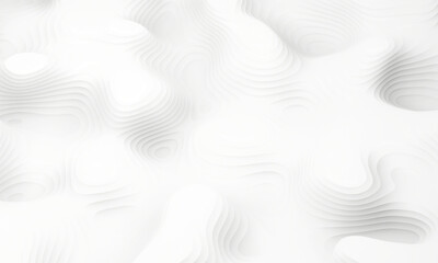 3D illustration, abstract paper background, flat layers, relief topographic map,white relief texture background.
