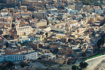 Obraz premium Panoramic View to the Roofs of Oran Old Town, Algeria