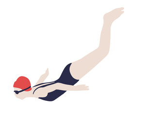 수영 여름 휴가 바캉스 벡터 일러스트