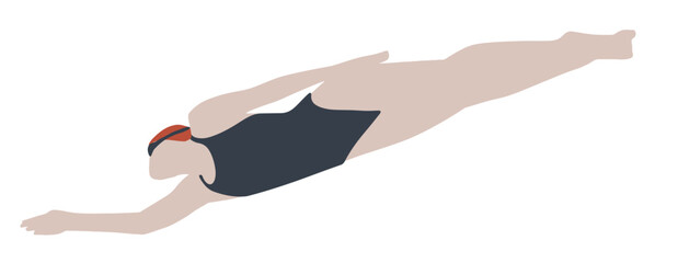 수영 여름 휴가 바캉스 벡터 일러스트