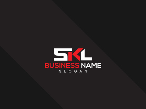 Minimalist SKL Logo Letter, Creative SK s k l Logo Icon Design With New Unique Three Letter For You