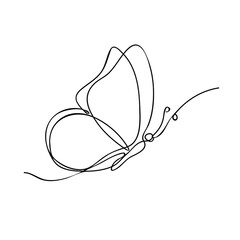 Line Drawing Butterfly
