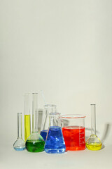 Concept of science and research with laboratory accessories
