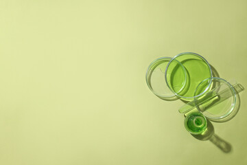 Concept of science and research with laboratory accessories
