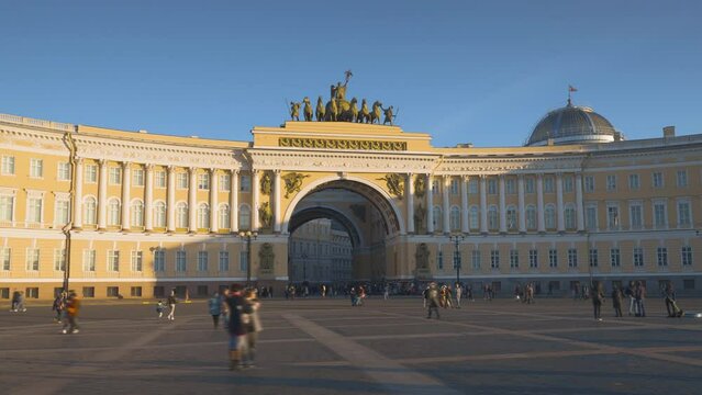 General Staff building, Palace Square in St Petersburg, Russia