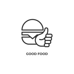 good food line icon. linear style sign for mobile concept and web design. Outline vector icon. Symbol, logo illustration. Vector graphics