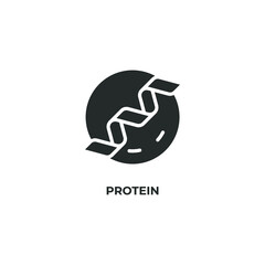 protein vector icon. filled flat sign for mobile concept and web design. Symbol, logo illustration. Vector graphics