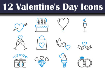 Valentine's Day Icon Set