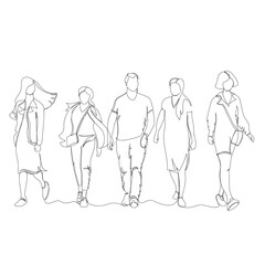 Fototapeta na wymiar people. one line. continuous line. contour vector drawing