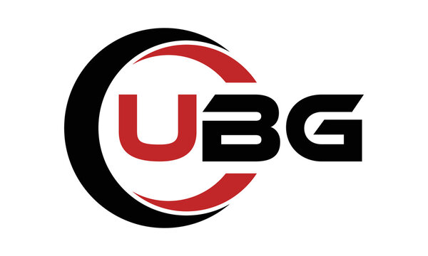 UBG swoosh three letter logo design vector template | monogram logo | abstract logo | wordmark logo | letter mark logo | business logo | brand logo | flat logo | minimalist logo | text | word | symbol