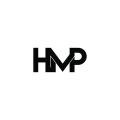 hmp letter original monogram logo design