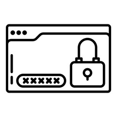 computer file protection icon