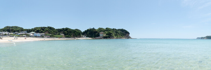 「守谷海水浴場」in 千葉県勝浦市