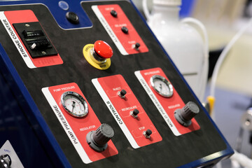 control console of hydraulic molding machine
